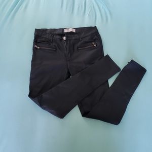 Skinny pleather stretchy jeans